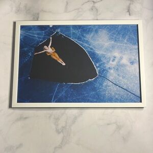 $198 - 12x18 inches - Blue Ice Bathing photography - drone - fine art nude